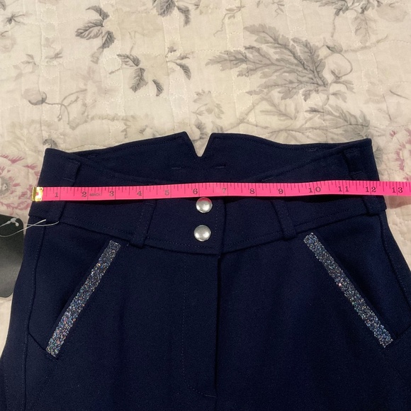 HR Farm Full Seat Silicone Grip Star High Waist Equestrian Riding Breeches NWT - Picture 15 of 16